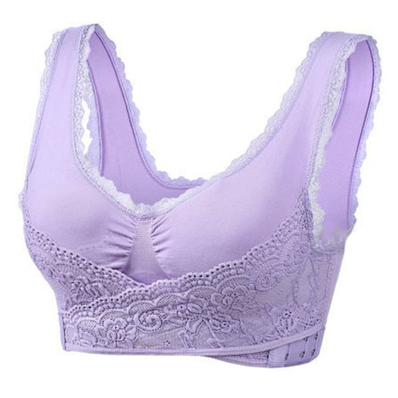 Soutien-gorge croisé dentelle - Push Up