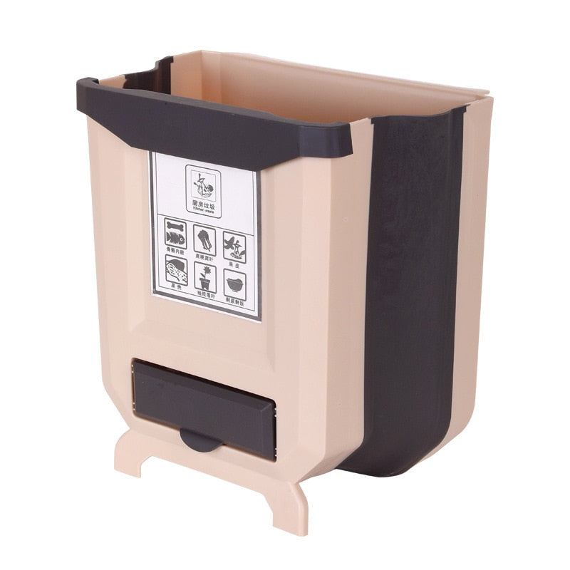 Cubo de basura de cocina retráctil