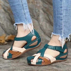 Sandales vintage d'été à plateforme