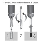 Ensemble d’extraction de vis endommagées