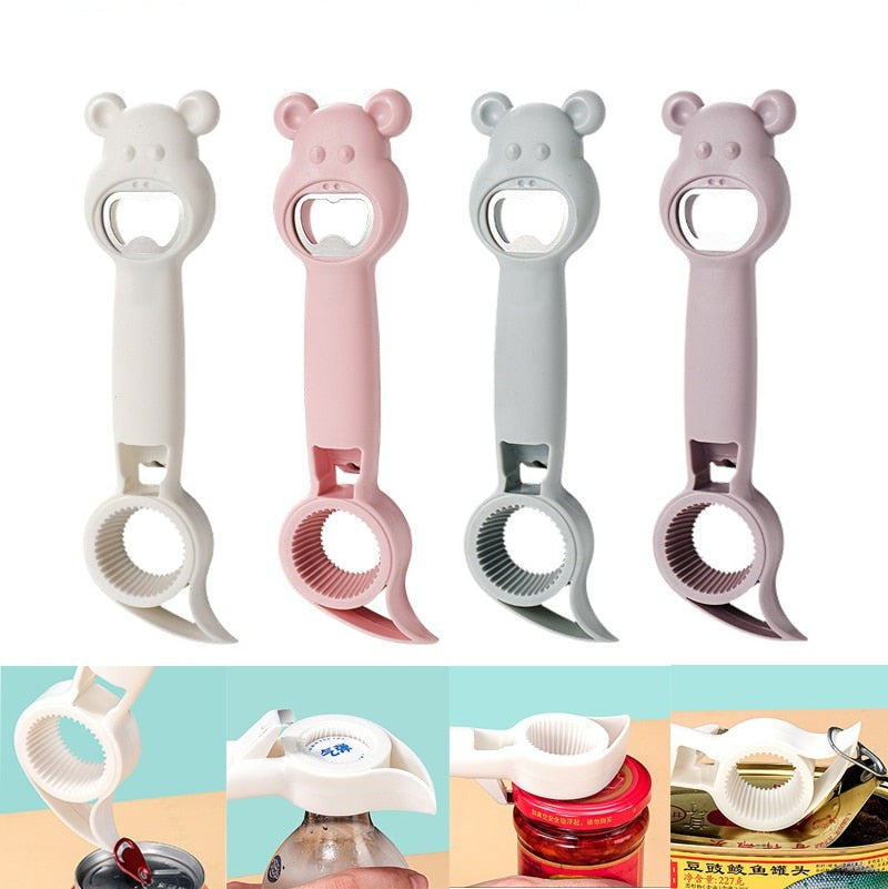 2x Ouvre-boite 4 en 1