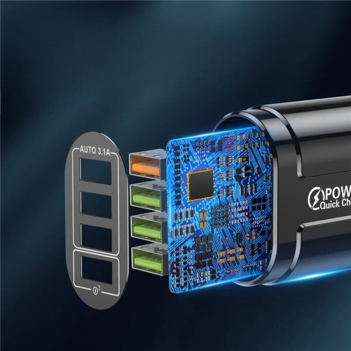 Chargeur rapide 3.0 - 4 ports USB