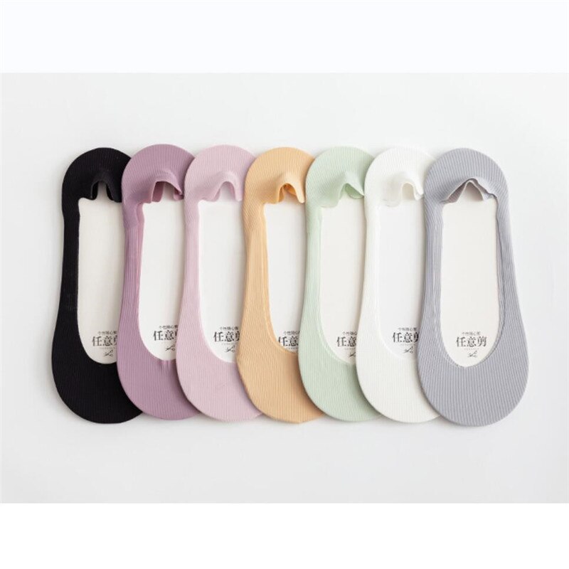 5X PAIRE DE CHAUSSETTES ANTIDÉRAPANTES EN SOIE GLACÉE