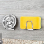 Lot de 4 Support auto-adhesif pour éponge et serviette