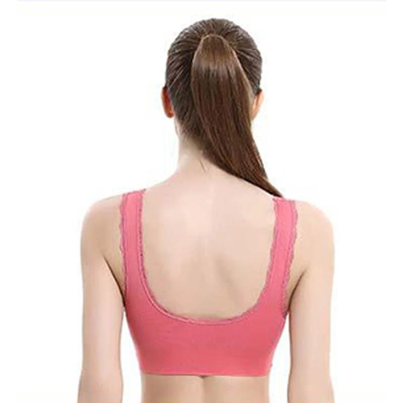 Soutien-gorge croisé dentelle - Push Up