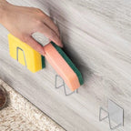 Lot de 4 Support auto-adhesif pour éponge et serviette