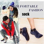 Lot de 2 Paires de chaussettes d'intérieur épaisses et antidérapantes