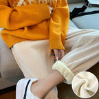 Pantalon d'hiver chaud en velours côtelé