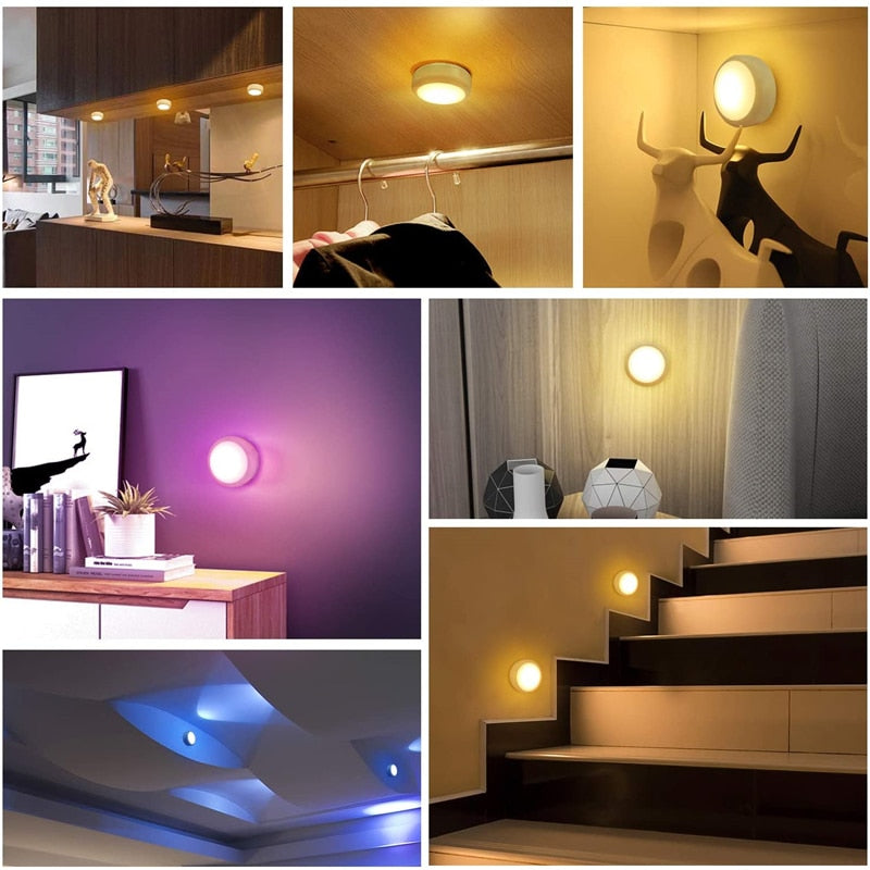 Lot de 5 Spots LED RGB avec télécommande 
