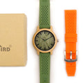 Montre en bois de bambou avec bracelet interchangeable