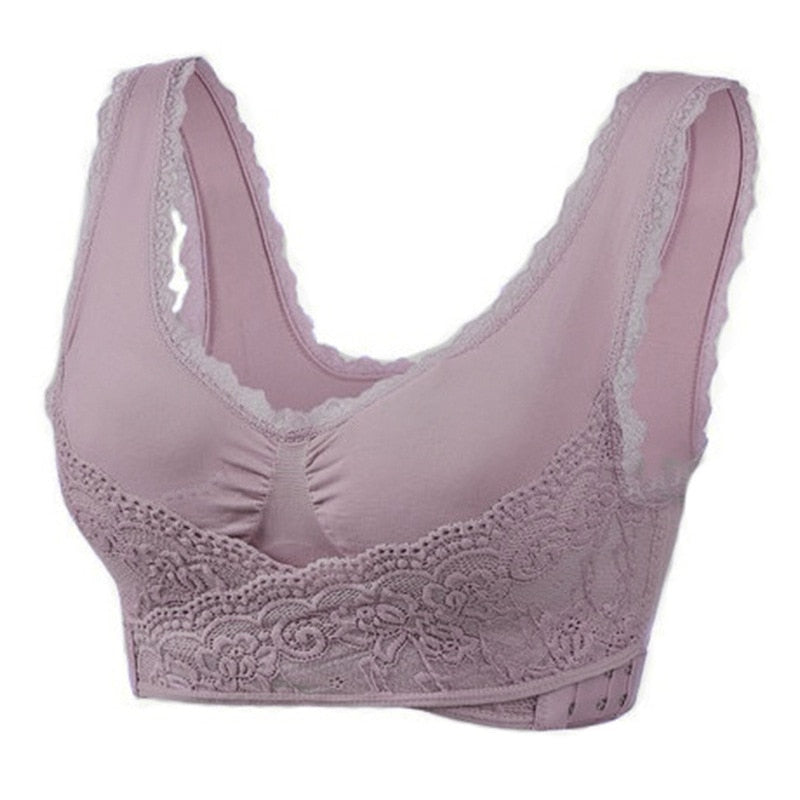 Soutien-gorge croisé dentelle - Push Up