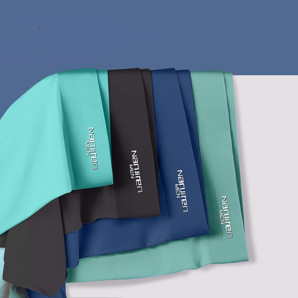 Lot de 4 boxers en soie glacée antibactériens