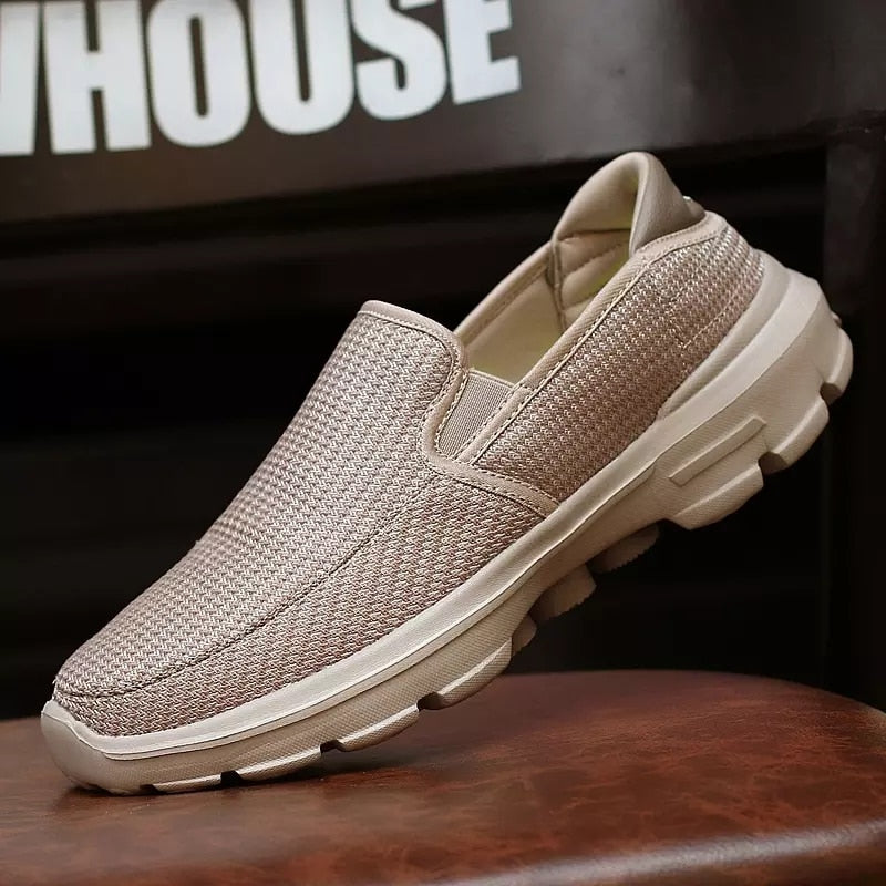 Mocassins plats antidérapants à enfiler pour hommes