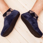 Lot de 2 Paires de chaussettes d'intérieur épaisses et antidérapantes