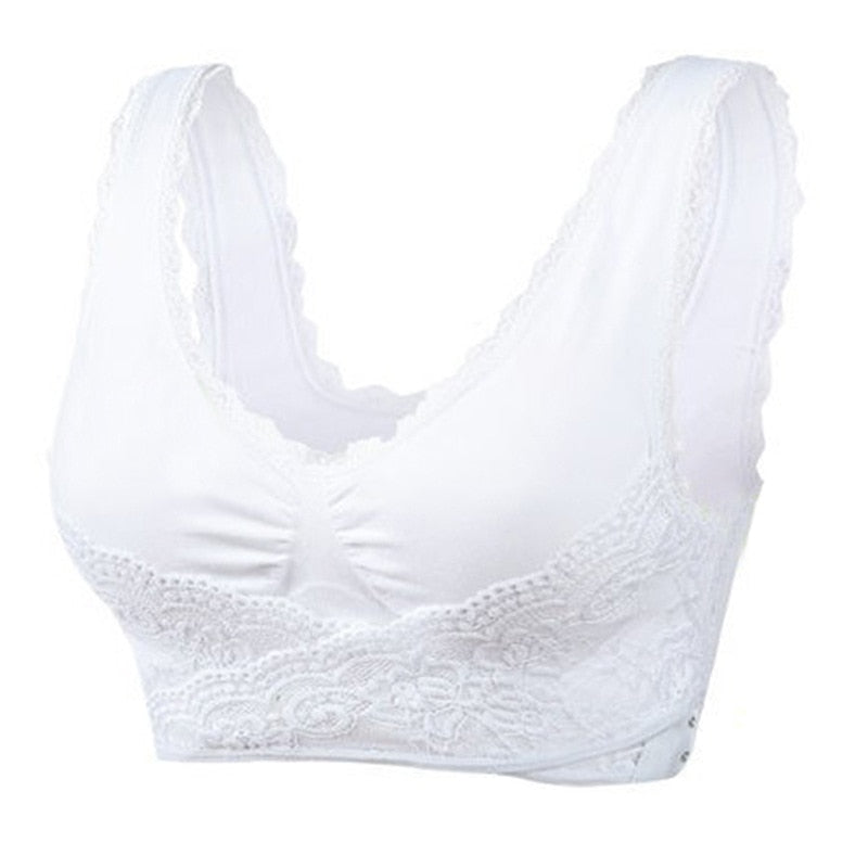 Soutien-gorge croisé dentelle - Push Up