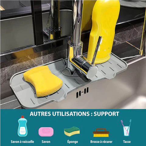 Tapis de robinet en silicone+ Un distributeur de savon offert