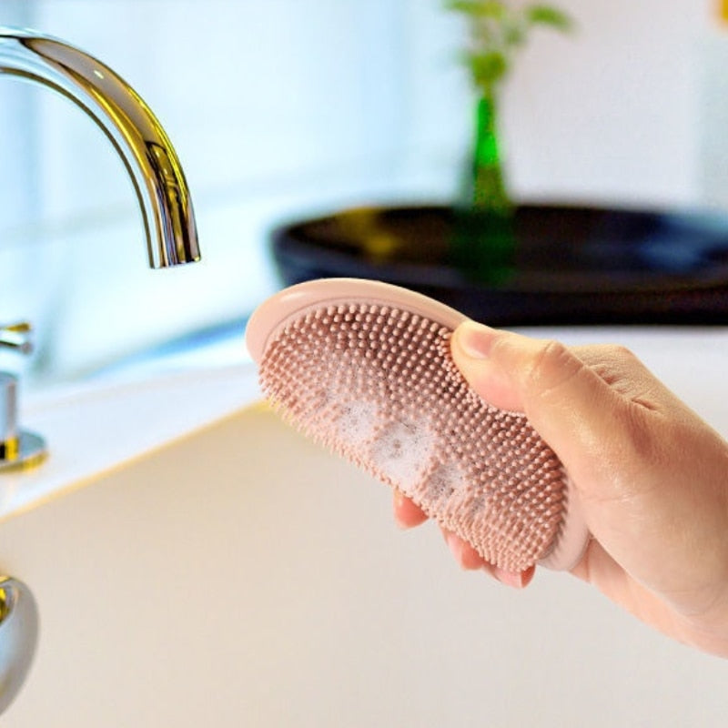 Porte savon 2 en 1 - Brosse exfoliante