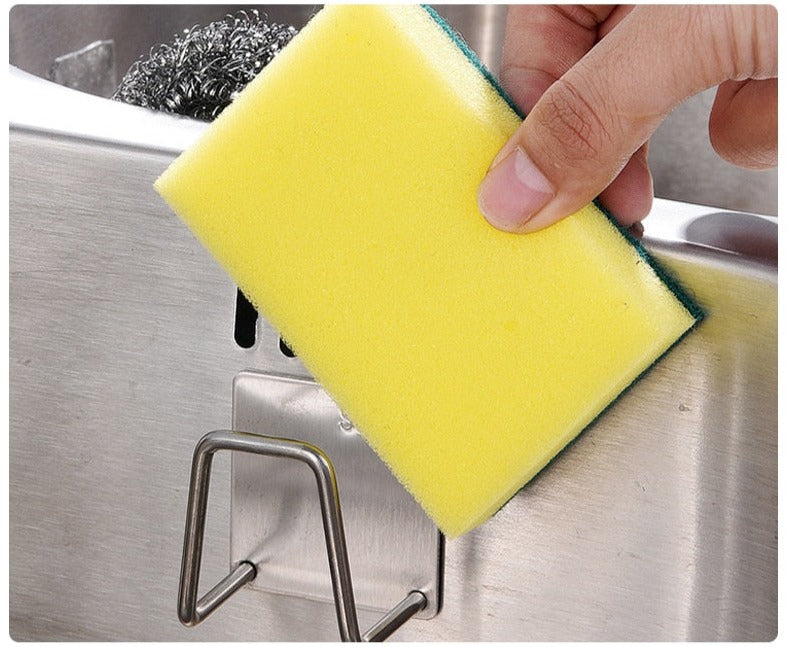 Lot de 4 Support auto-adhesif pour éponge et serviette