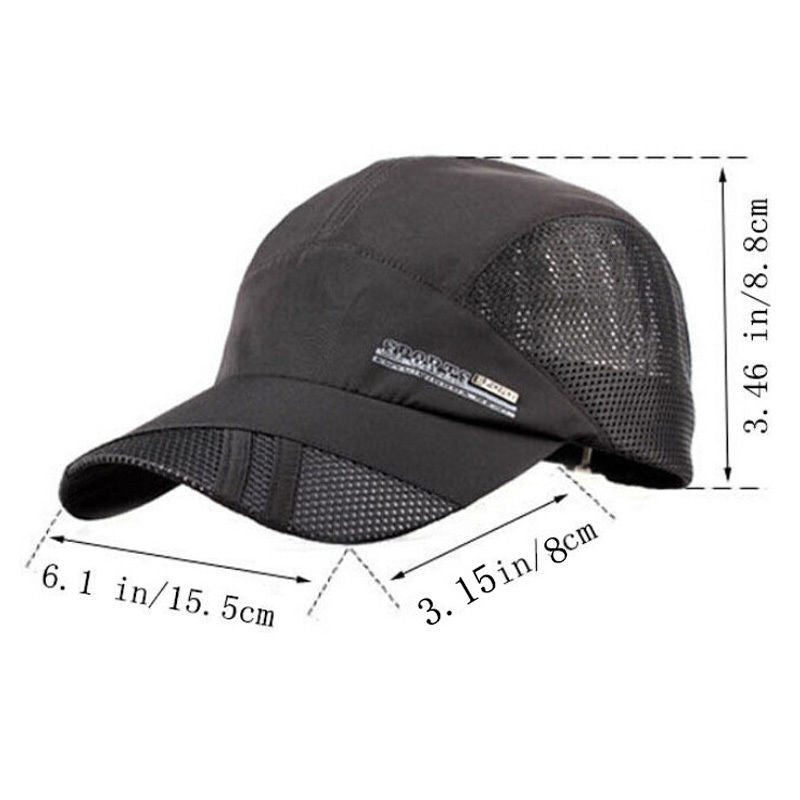 Casquette mixte ultra respirante 