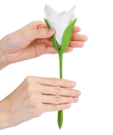 Porte-serviettes décoration fleur