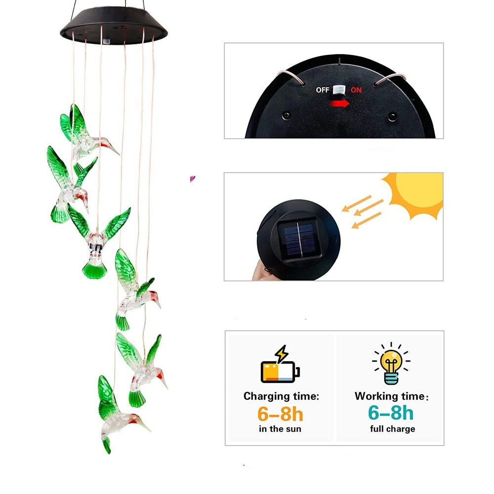 Carillon lumineux solaire