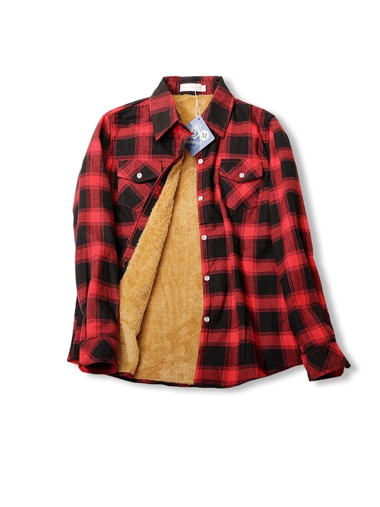 Chemise intérieur polaire à carreaux