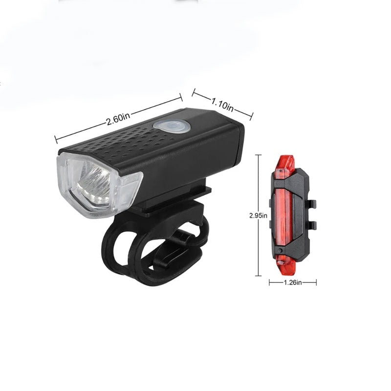 Éclairage AV/AR pour vélo - Waterproof