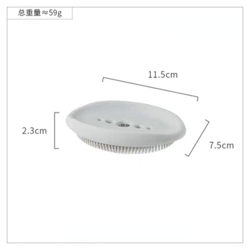 Porte savon 2 en 1 - Brosse exfoliante