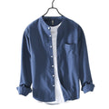 Chemise en Coton Col Mao - Homme