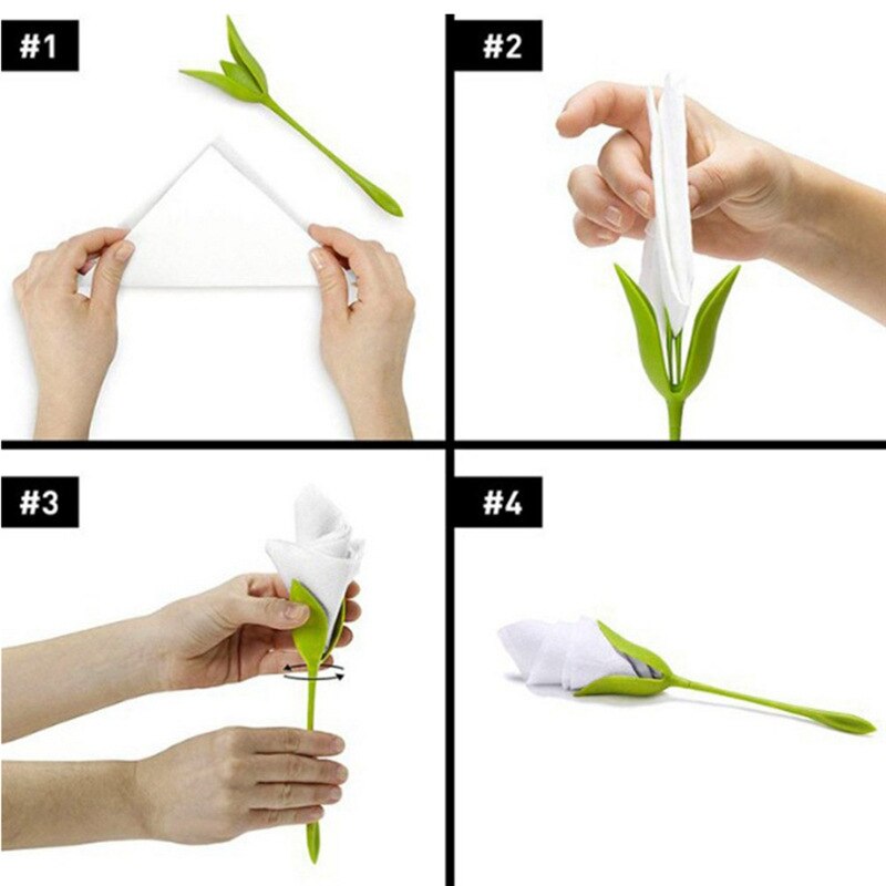 Porte-serviettes décoration fleur