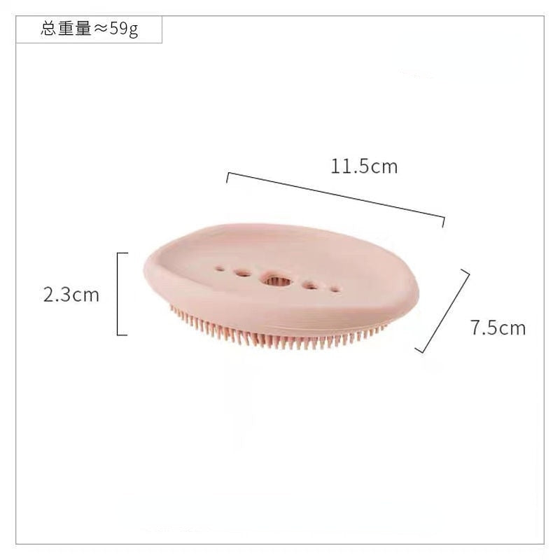 Porte savon 2 en 1 - Brosse exfoliante