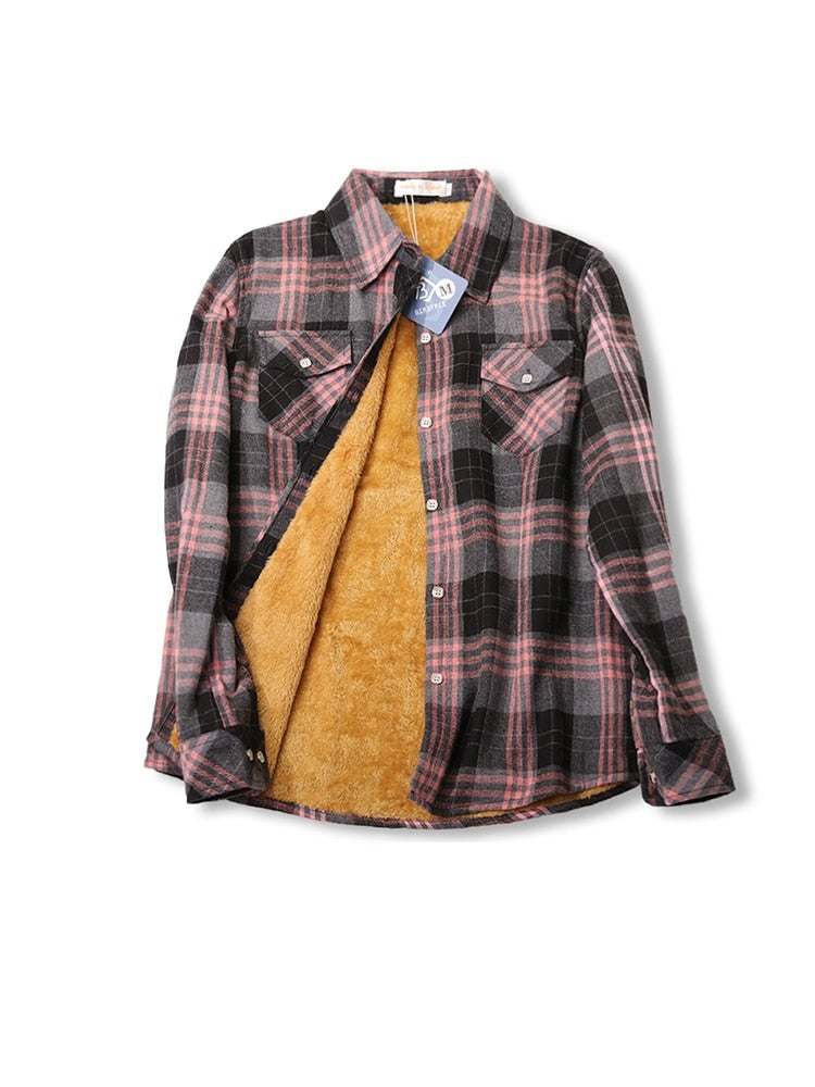 Chemise intérieur polaire à carreaux