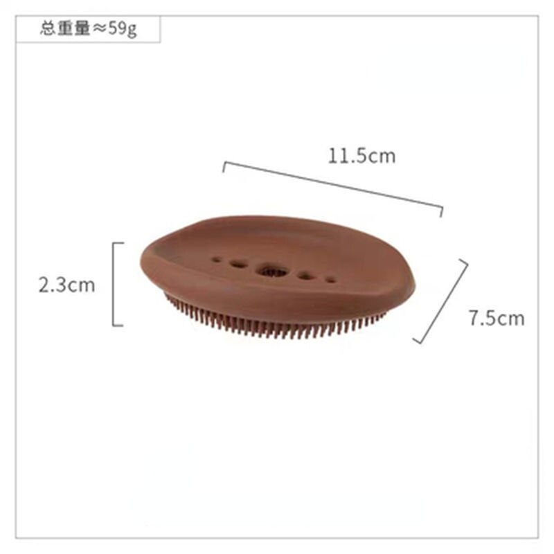 Porte savon 2 en 1 - Brosse exfoliante