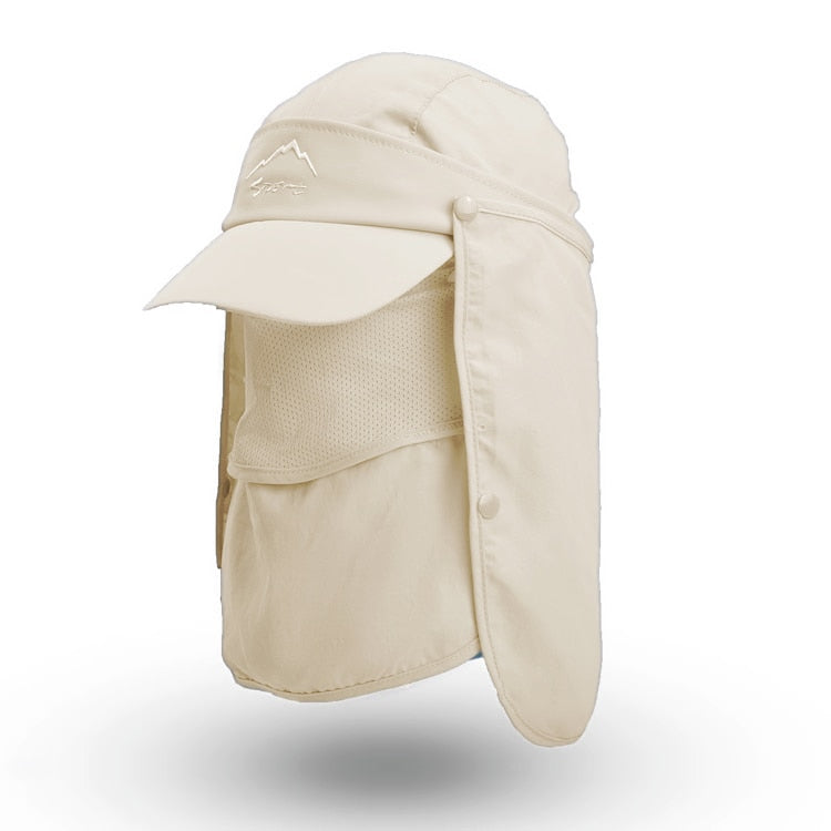 Casquette 4en1 avec masque intégré anti-UV