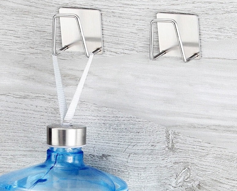 Lot de 4 Support auto-adhesif pour éponge et serviette