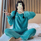 Women's Warm Flannel Winter Pajamas