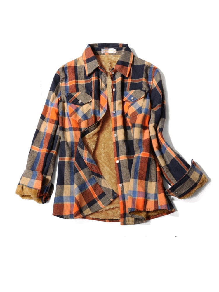 Chemise intérieur polaire à carreaux