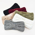 Bandeau tricoté fausse fourrure