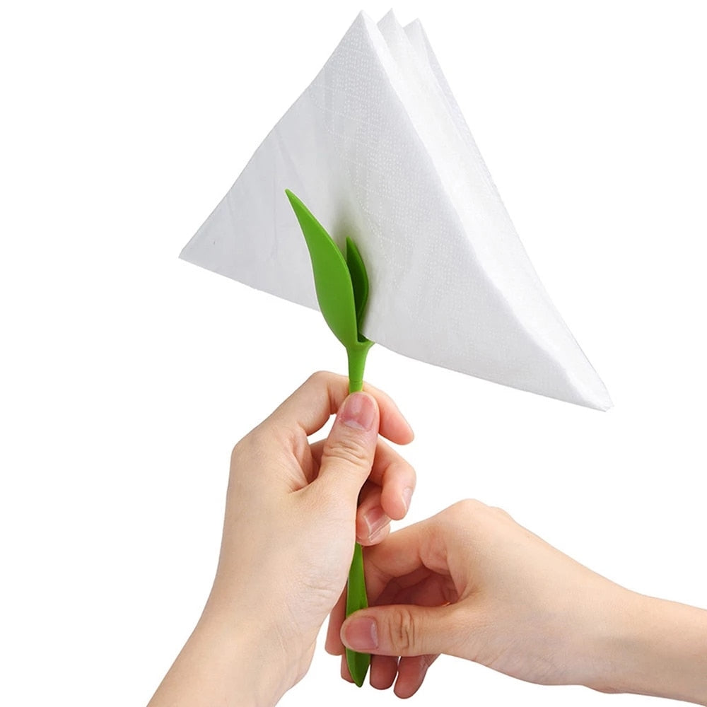 Porte-serviettes décoration fleur