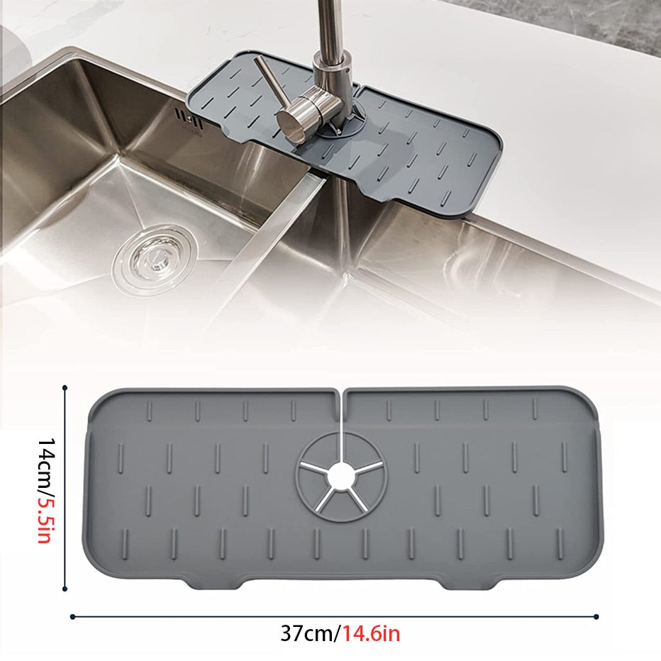 Tapis de robinet en silicone+ Un distributeur de savon offert