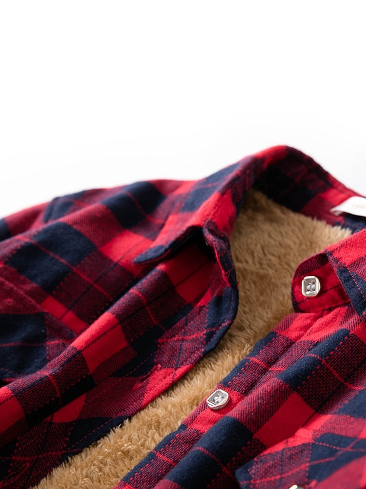 Chemise intérieur polaire à carreaux