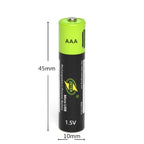 Lot de 2 Piles USB rechargeables