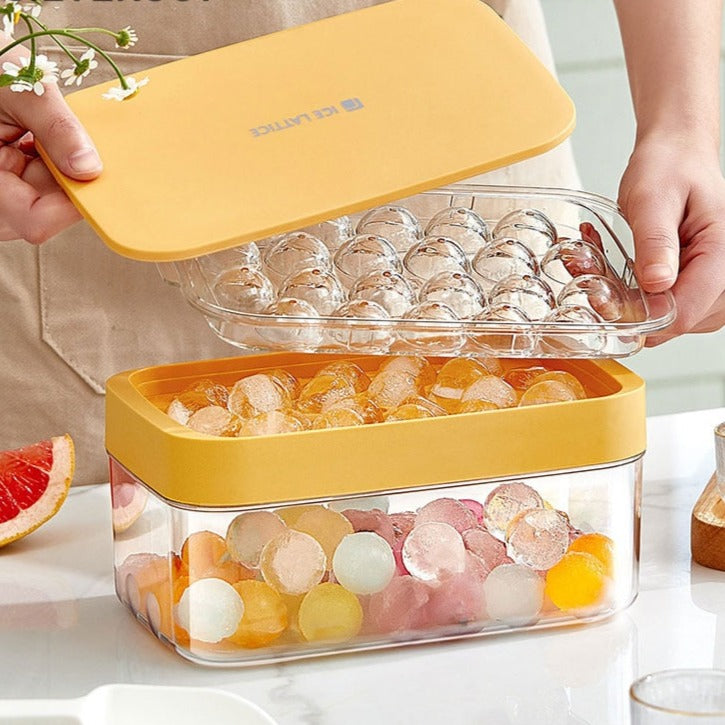 Bac à glaçons sphériques avec boîte de rangement