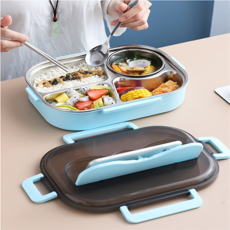 LunchBOX pratique en acier inoxydable