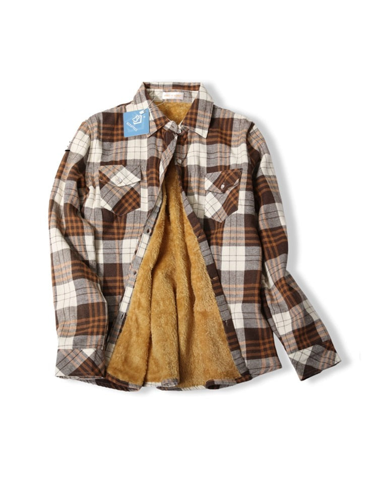 Chemise intérieur polaire à carreaux