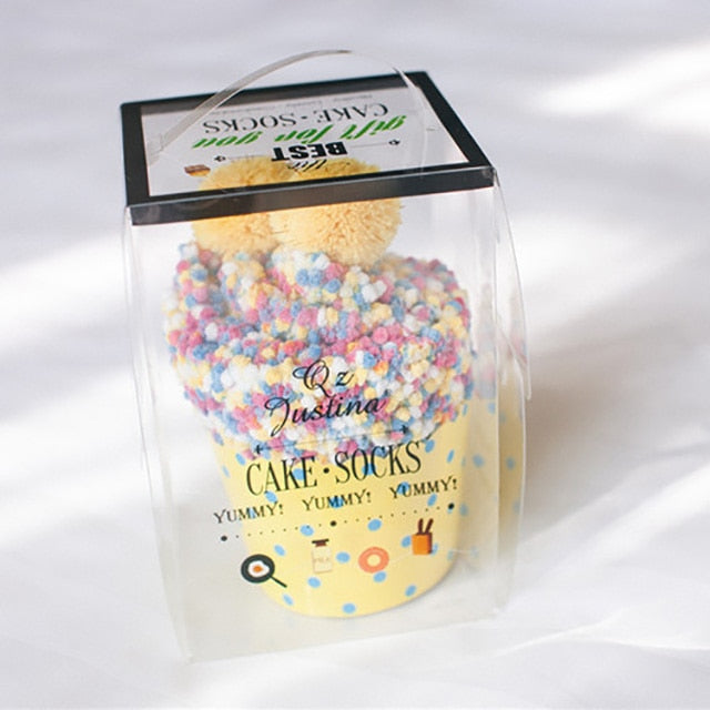 Chaussettes polaires d'hiver façon "CupCake"