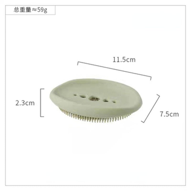 Porte savon 2 en 1 - Brosse exfoliante