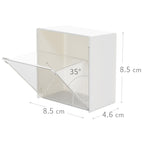 Lot de 2 Mini boîtes de rangement autoadhésives