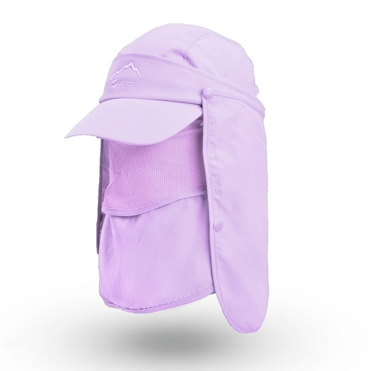 Casquette 4en1 avec masque intégré anti-UV