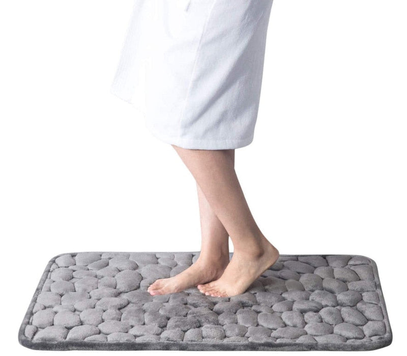 Tapis de bain pavé ultra absorbant